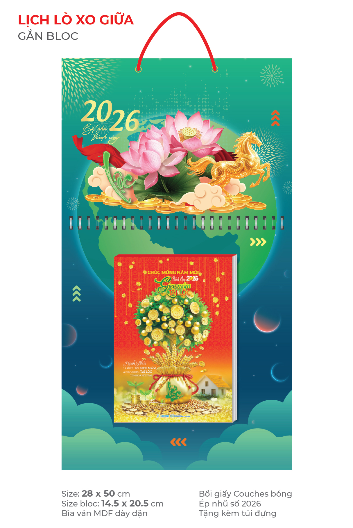 lò xo giữa bloc xanh lá đậm