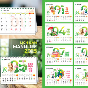 LỊCH BÀN MANULIFE 2025